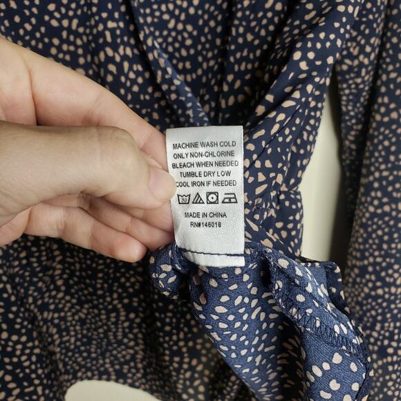 Vixbe Dot Pattern Blouse XL - Picture 3 of 7